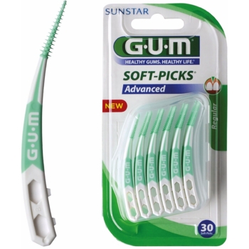 Набір міжзубних щіток GUM Soft Picks Advanced M 30 шт. - Pampik