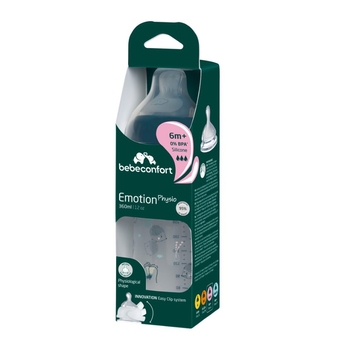 Бутылочка для кормления Bebe Confort Emotion Physio Urban Garden, 360 мл, синяя (3102209170) - Pampik - 2