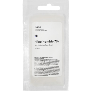 Сыворотка для лица Sane Niacinamide 7%, против токсинов, сашет, 20 мл - Pampik