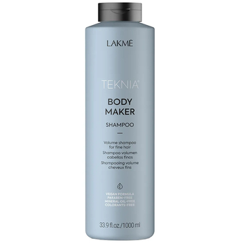 Шампунь для об'єму волосся Lakme Teknia Body Maker Shampoo 1 л - Pampik