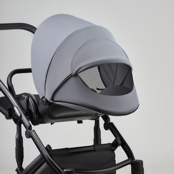 Універсальна коляска 2 в 1 Anex M-Type mt-09Q mirage, сіра з чорним (25708) - Pampik - 7