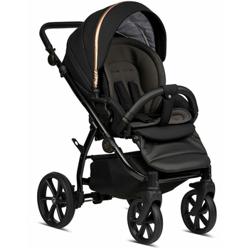 Коляска Tutis Uno 3 Plus Black Edition Copper, 2 в 1, черная (1072199) - Pampik - 5