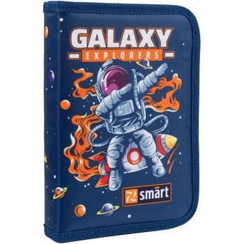 Пенал твердий Smart HP-03 Galaxy, 13х21х3 см, синій (533291) - Pampik