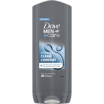 Гель для душу Dove Men+Care Чистота та Комфорт, 400 мл - Pampik