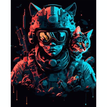 Картина за номерами Santi Кіборг, 40х50 см (954469) - Pampik