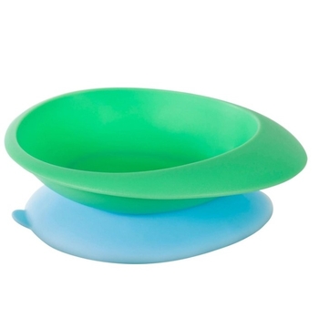 Мисочка с основой-присоской Baboo, от 6 мес., зеленая (9-032) - Pampik
