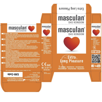 Презервативи Masculan Extra Long Pleasure, що продовжують насолоду, 3 шт. - Pampik - 3