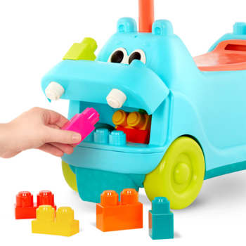 Машинка для катання та конструктор Battat Бегемотик Санні (BX2312Z) - Pampik - 5