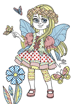 Волшебная водная раскраска Кристал Бук Цветочные феи, 8 страниц (F00024296) - Pampik - 3