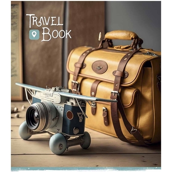 Набір зошитів Школярик Travel story, в клітинку, 48 аркушів, УФ-лак, 10 шт. (048-3237K) - Pampik