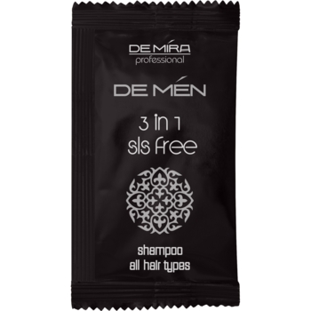 Професійний шампунь DeMira Professional DeMen 3 в 1, саше, 10 мл - Pampik