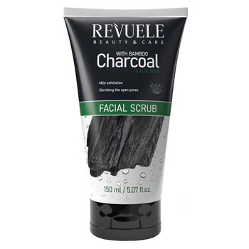 Скраб для обличчя Revuele Bamboo Charcoal з бамбуковим вугіллям, 150 мл - Pampik