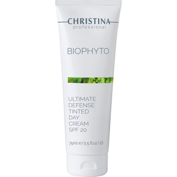 Крем для обличчя денний Christina BioPhyto Ultimate Defense Tinted Day Cream SPF 20 з тоном 75 мл - Pampik