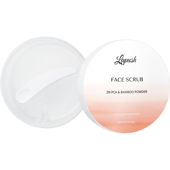 Скраб для обличчя Lapush з ZN PCA та порошком бамбуку, 100 мл (LP_SK_PCA_100) - Pampik
