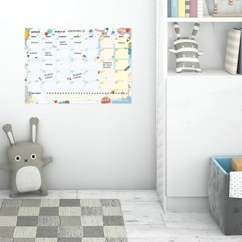 Планер настінний Kite Space на місяць сухостираємий А3 (K22-470-1) - Pampik - 4