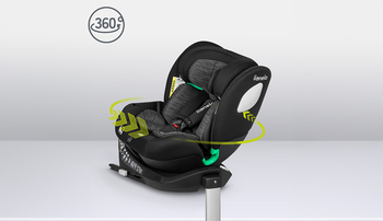 Автокрісло Lionelo ​​Braam i-Size Black Carbon, чорно-сіре (LO-BRAAM I-SIZE BLACK CARBON) - Pampik - 10