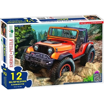 Игра-пазл Київська фабрика іграшок Джип 12 элементов - Pampik