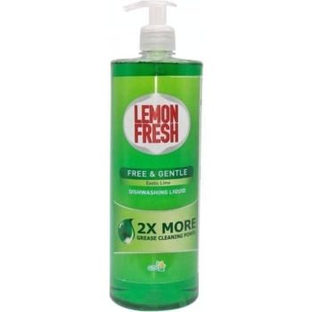 Рідина для миття посуду Lemon Fresh 1 л зелена - Pampik