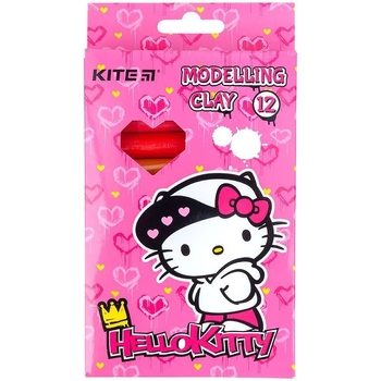 Пластилин восковой Kite Hello Kitty 12 цветов 200 г (HK21-086) - Pampik