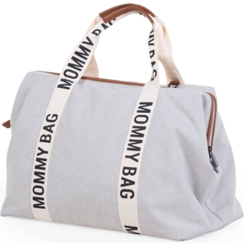 Сумка Childhome Mommy bag Signature - Canvas White, белый (CWMBBSCOW) - Pampik