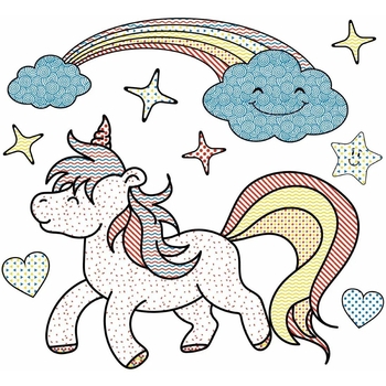 Водяні розмальовки Талант Єдинороги (8w-unic) - Pampik - 3