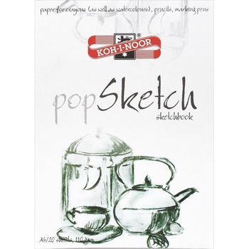 Альбом для скетчів Koh-i-Noor 20 аркушів А4 (992001) - Pampik