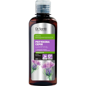Шампунь Dr. Sante Реп'яхова серія проти випадіння волосся, 200 мл - Pampik
