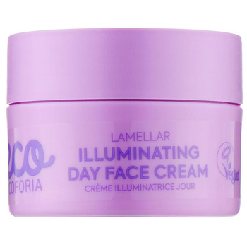 Крем для обличчя Ecoforia Lavender Clouds Lamellar Illuminating, денний, 50 мл - Pampik