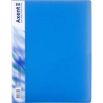 Папка з затиском Axent А4 з внутрішнім карманом синя (1301-22-A) - Pampik