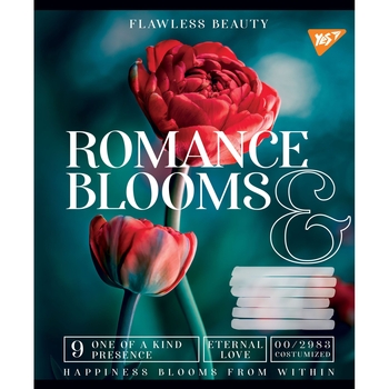 Зошит загальний Yes Romance Blooms, А5, в лінію, 18 аркушів (766354) - Pampik