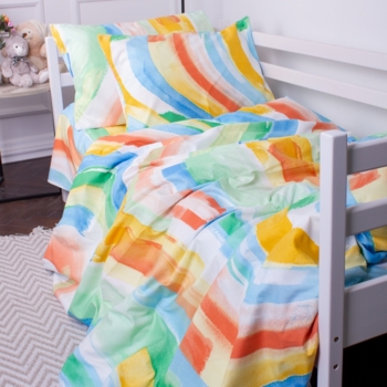 Комплект постельного белья MirSon Kids Time 17-0577 Summer paint, детский - Pampik