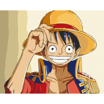 Картина по номерам ArtCraft Луффи Соломенная Шляпа 40x50 см (16059-AC) - Pampik