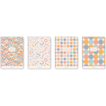 Зошит для записів Genius В5, в клітинку, спіраль, 80 л., Маленькі кружечки (B5-SC-080-6096K) - Pampik - 2