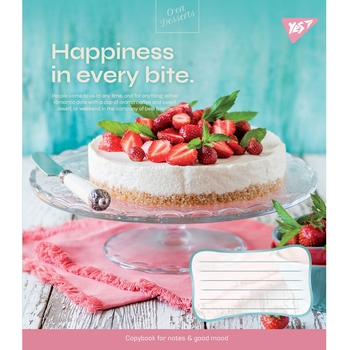 Зошит загальний Yes Desserts, А5, в лінію, 18 аркушів (766347) - Pampik - 5