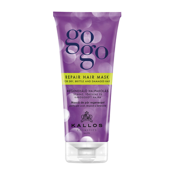 Маска для сухих, ломких и поврежденных волос Kallos Cosmetics Gogo Восстанавливающая, 200 мл - Pampik