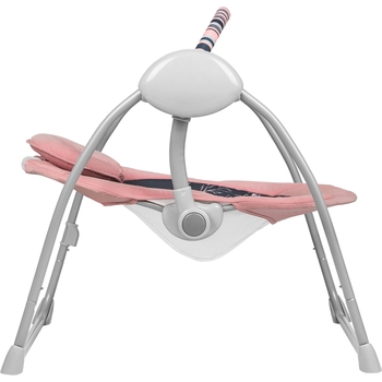 Кресло-качалка Lionelo Ruben Pink Baby с игровой дугой, розовое (LO-RUBEN RUBEN PINK BABY) - Pampik - 3