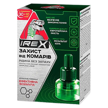 Жидкость для электрофумигаторов Irex от комаров, 30+10 ночей, 27 мл - Pampik