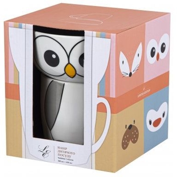 Набір дитячого посуду Limited Edition Happy Owl, різнокольоровий (YF6014) - Pampik - 6
