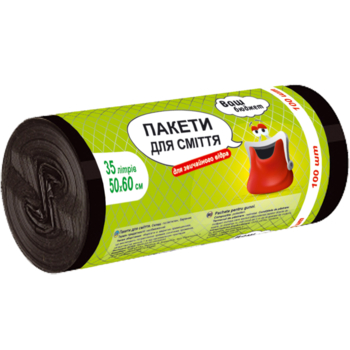 Пакеты для мусора Ваш Бюджет 35 л, 100 шт. - Pampik