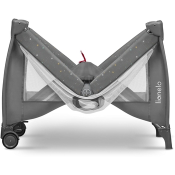 Манеж-ліжечко Lionelo Stefi Plus Grey Multicolor, сірий (LO-STEFI PLUS GREY MULTICOLOR) - Pampik - 4