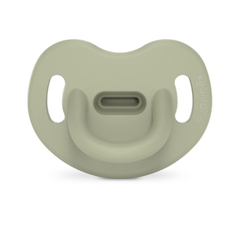 Пустышка силиконовая Suavinex Colour Essence, анатомическая, 6-18 мес., зеленая (308078) - Pampik
