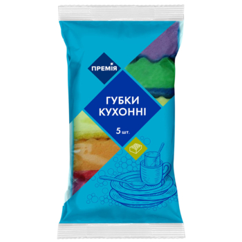 Губки кухонные Премiя, 5 шт. - Pampik