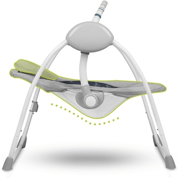 Кресло-качалка Lionelo Ruben Grey Graphite с игровой дугой, серое (LO-RUBEN RUBEN GREY GRAPHITE) - Pampik - 4