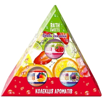 Набір бомбочек для ванн AquaShine Bath Sweets Колекція ароматів, 300 г - Pampik