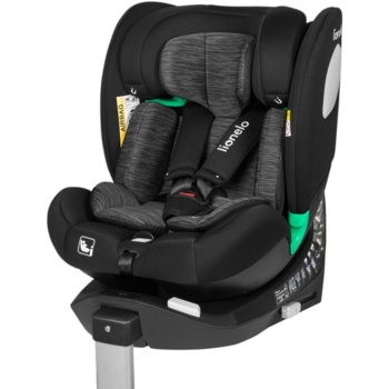 Автокрісло Lionelo ​​Braam i-Size Black Carbon, чорно-сіре (LO-BRAAM I-SIZE BLACK CARBON) - Pampik