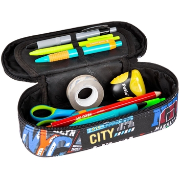 Пенал на молнии CoolPack Campus Big City, с органайзером для ручек, 23х9х5 см (F062673) - Pampik - 2