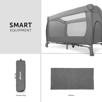 Дитячий манеж Hauck Sleep N Play Go Plus Grey, сірий (60081-8) - Pampik - 5