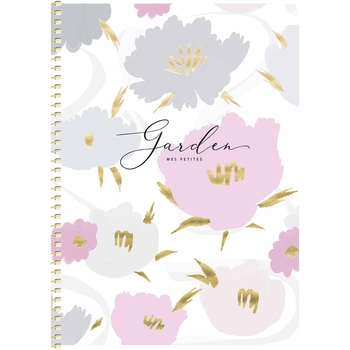 Зошит для записів Genius В5, в клітинку, спіраль, 80 арк., Квіти (B5-SC-080-6085K) - Pampik