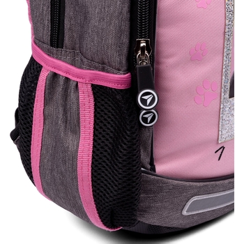 Рюкзак Yes S-83 You`re beautiful, серый с розовым (553144) - Pampik - 6