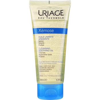 Заспокійлива очищувальна олія Uriage Xemose, 200 мл - Pampik